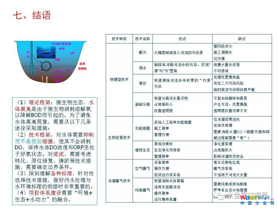 城市黑臭水体治理的新理论和技术框架及常见技术问题分析