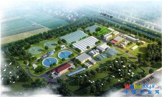 图说:长兴岛污水处理厂一期提标改造效果图 隧道股份路桥集团供图(下同)