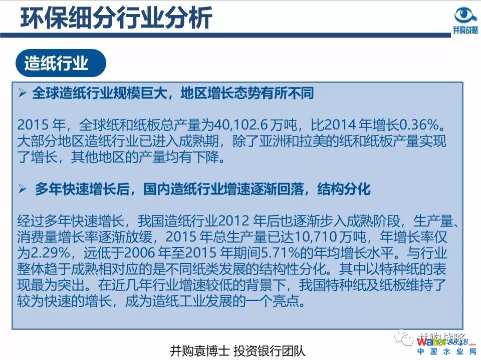 环保行业政策与市场研究与近期IPO、并购案例解读