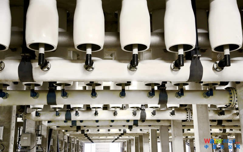 The Sorek facility features 16in membrane elements installed in vertical pressure vessels.