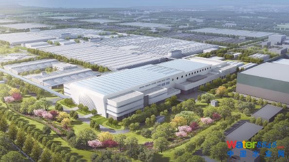 白龙港污水处理厂扩建三期工程效果图