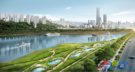 图为南滨路片区城市建成区雨污分流改造工程(2020-2021年)项目效果图。 重庆市市政院公司供图 图为南滨路片区城市建成区雨污分流改造工程(2020-2021年)项目效果图。 重庆市市政院公司供图